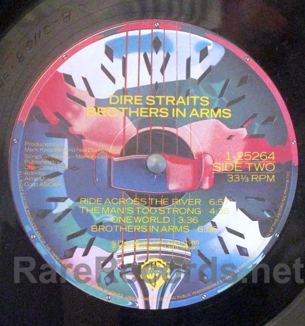 Dire Straits - Brothers in Arms Quiex II vinyl promotional U.S. LP