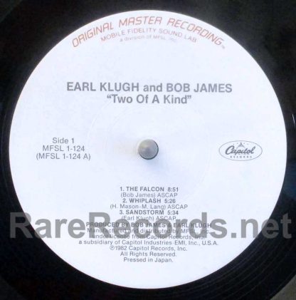 Earl Klugh & Bob James - Two of a Kind U.S. Mobile Fidelity lp