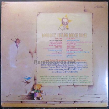 Yellow Brick Road sealed 1978 UK yellow vinyl LP