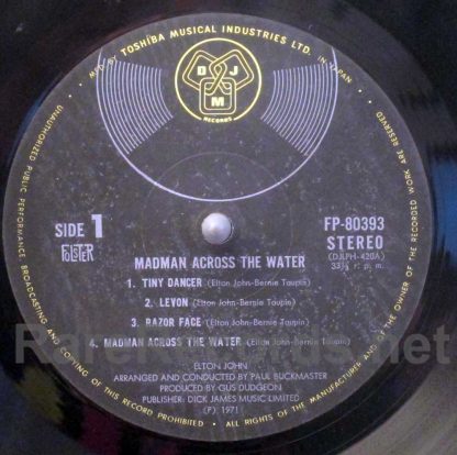 Elton John - Madman Across the Water Japan LP