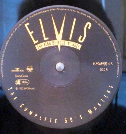 Elvis Presley -The King Of Rock 'N' Roll: The Complete 50's Masters German LP