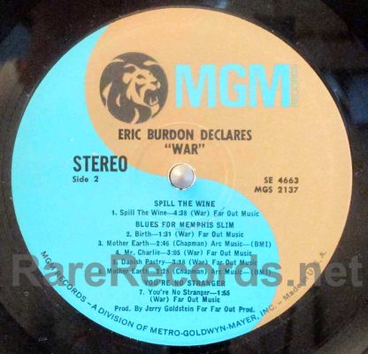 Eric Burdon/War - Eric Burdon Declares War u.s. lp