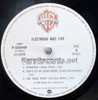 Fleetwood Mac live Japan LP