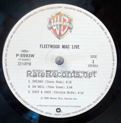 Fleetwood Mac live Japan LP