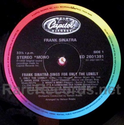 frank sinatra - only the lonely uk lp