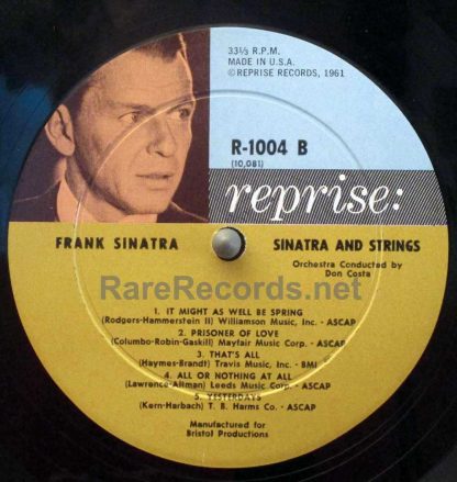frank sinatra - sinatra and strings u.s. mono lp