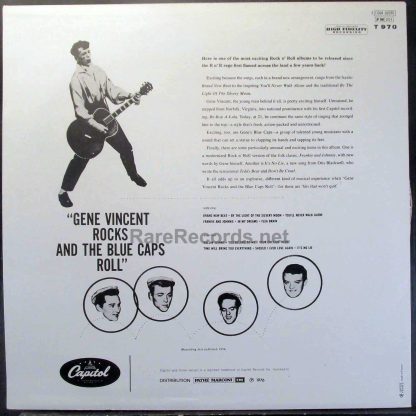 gene vincent rocks and the blue caps roll french LP