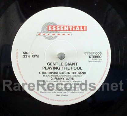 gentle giant - playing the fool uk lp