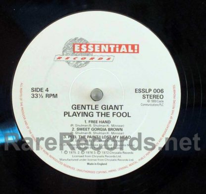 gentle giant - playing the fool uk lp