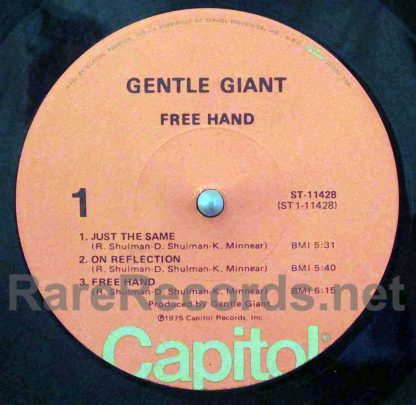gentle giant - free hand u.s. lp
