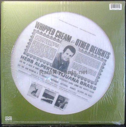 Herb Alpert/Tijuana Brass - Whipped Cream & Other Delights picture disc lp