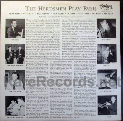 Herdsmen - Play Paris 1955 U.S. green vinyl white label promotional LP