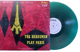 Herdsmen - Play Paris 1955 U.S. green vinyl white label promotional LP