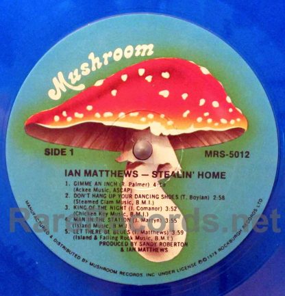 Ian Matthews - Stealing Home blue vinyl U.S. LP