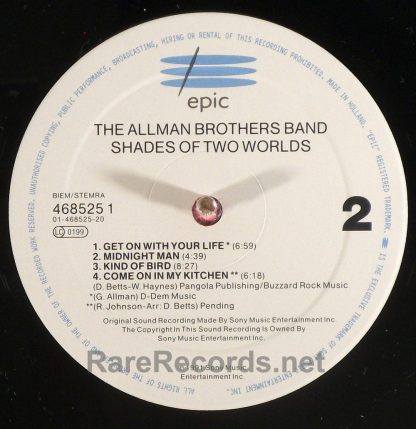 Allman Brothers - Shades of Two Worlds 1991 Dutch LP