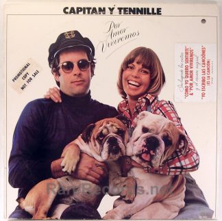 Captain & Tennille - Por Amor Viviremos first LP in Spanish white label promo