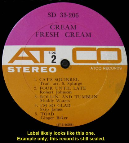 Cream - Fresh Cream sealed 1966 Atco stereo LP