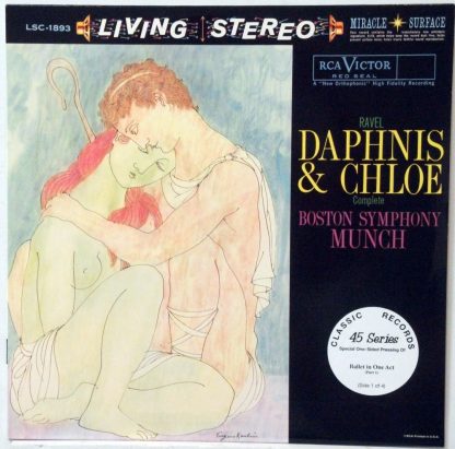 Daphnis & Chloe - Munch/Boston Symphony Classic Records 4 LP 45 RPM set