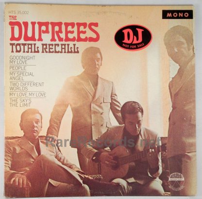 Duprees - Total Recall promo-only mono 1968 LP