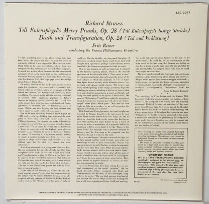 Strauss - Till Eulenspiegel - Reiner/Vienna Philharmonic Classic Records 4 LP 45 RPM set
