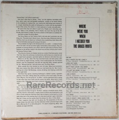 Grass Roots - Where Were You When I Needed You sealed mono 1966 LP