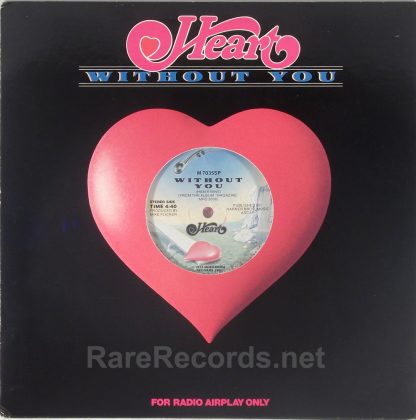 Heart - Without You mono/stereo promo-only red vinyl 12"