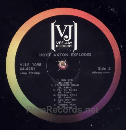 Hoyt Axton - Explodes!  1964 Vee Jay mono LP