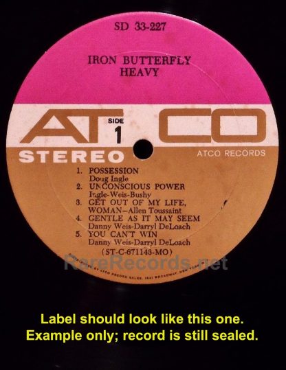Iron Butterfly - Heavy sealed 1968 stereo LP