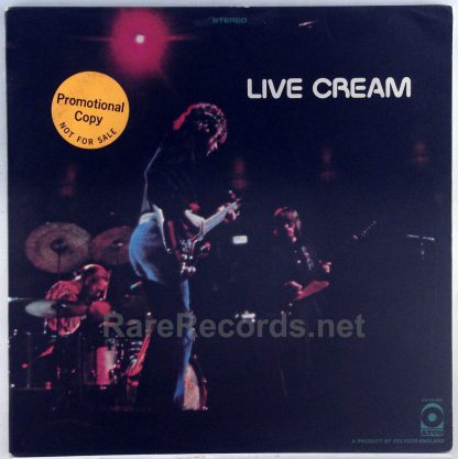 Cream - Live Cream original 1970 white label promo LP