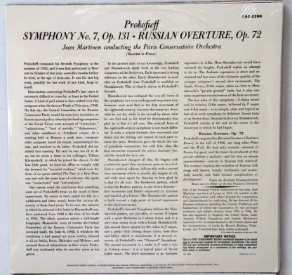Prokofieff Symphony #7 sealed Classic Records 4 LP 45 RPM set