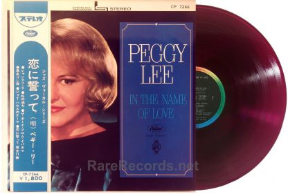 Peggy Lee - In the Name of Love red vinyl Japan LP with obi