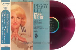 Peggy Lee - Pass Me By red vinyl Japan LP with obi