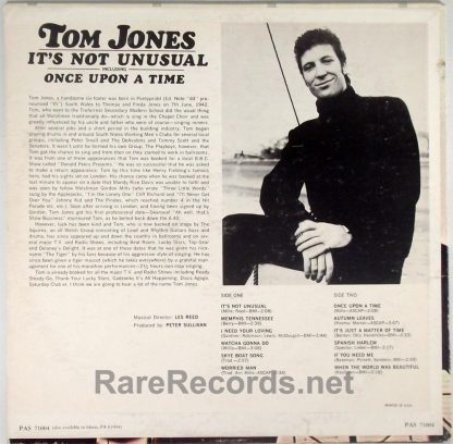 Tom Jones - It's Not Unusual 1965 stereo LP with withdrawn cover