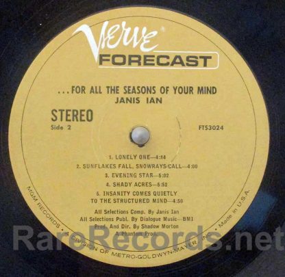 Janis Ian - For All the Seasons of Your Mind U.S. lp