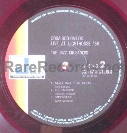 jazz crusaders - ooga-boo-ga-loo japan red vinyl lp