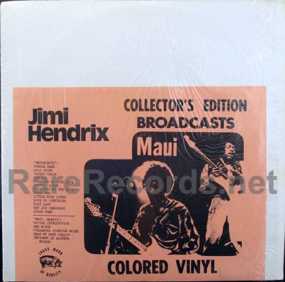 jimi hendrix - broadcasts/maui red green vinyl lp