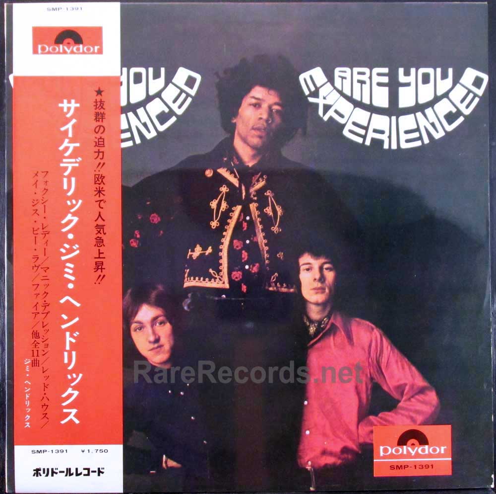 Jimi Hendrix - Are You Experienced original 1967 Japan MONO LP with obi