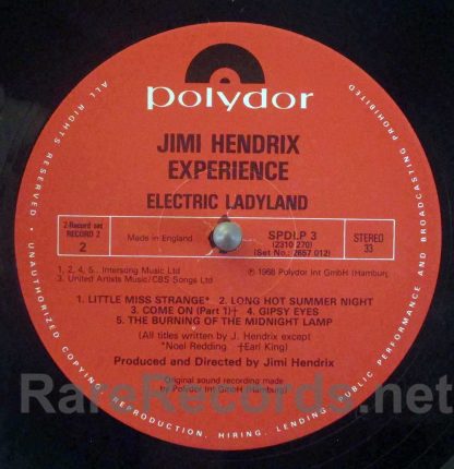 jimi hendrix - electric ladyland UK LP