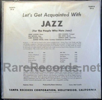 The Jimmy Rowles Sextet – Let's Get Acquainted With Jazz u.s. lp