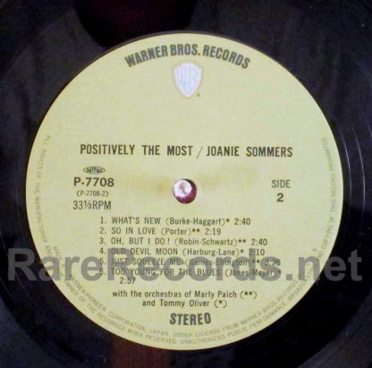 joanie sommers- positively the most japan LP