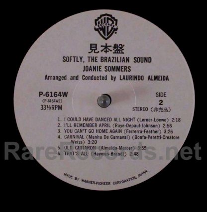 joanie sommers - softly the brazilian sound japan promo lp