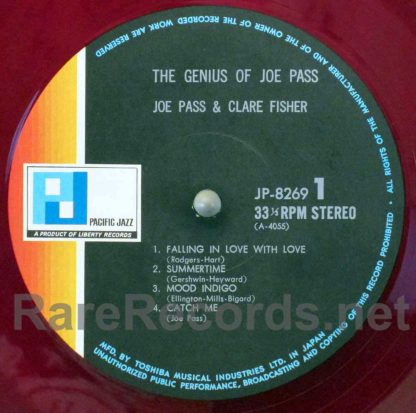 joe pass - the genius of joe pass red vinyl japan lp