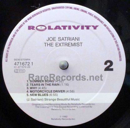 Joe Satriani - The Extremist 1992 EU LP