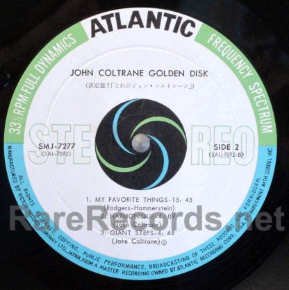 john coltrane - golden disk japan lp