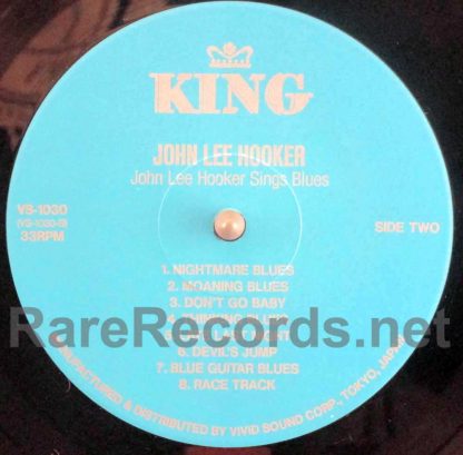 John Lee Hooker ‎– Sings Blues japan lp