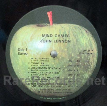 John Lennon - Mind Games U.S. Apple LP