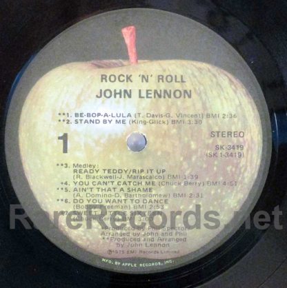 john lennon - rock 'n' roll u.s. lp