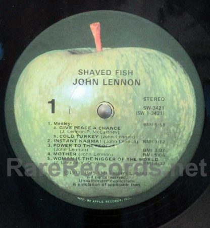 John Lennon - Shaved Fish U.S. Apple LP
