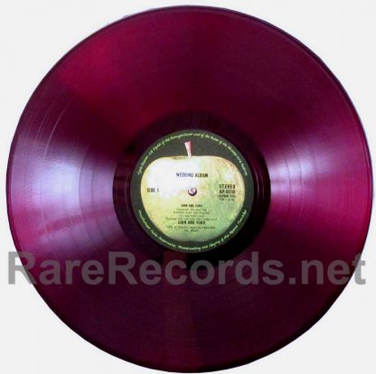 john & yoko - wedding album red vinyl japan LP