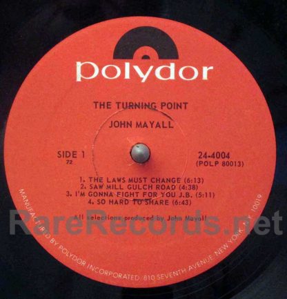 John Mayall - The Turning Point U.S. LP